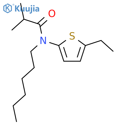 Propanamide, N-(5-ethyl-2-thienyl)-N-hexyl-2-methyl- structure