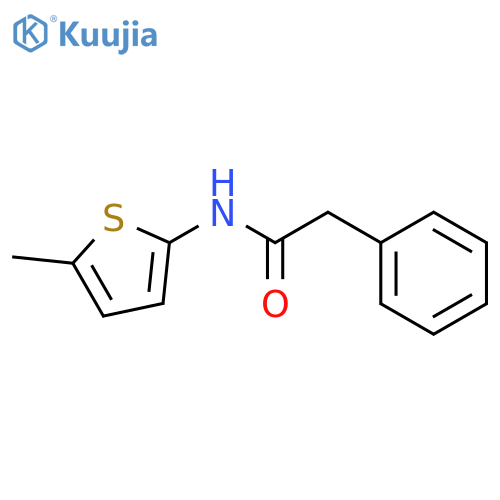 Benzeneacetamide, N-(5-methyl-2-thienyl)- structure