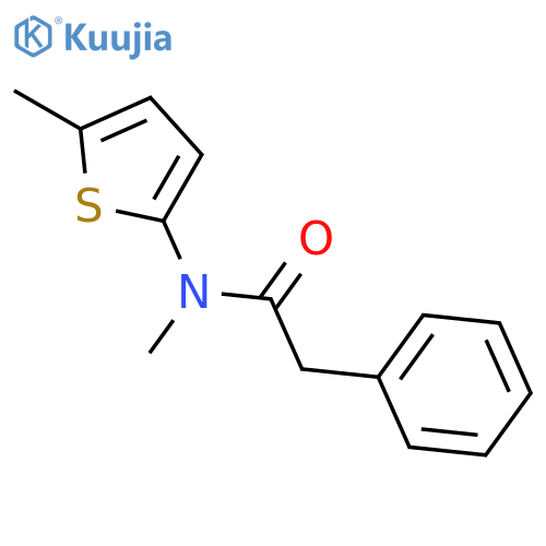 Benzeneacetamide, N-methyl-N-(5-methyl-2-thienyl)- structure