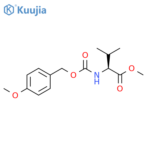 L-Valine, N-[[(4-methoxyphenyl)methoxy]carbonyl]-, methyl ester structure