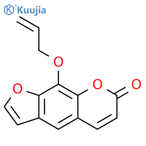 7H-Furo[3,2-g][1]benzopyran-7-one, 9-(2-propenyloxy)- structure