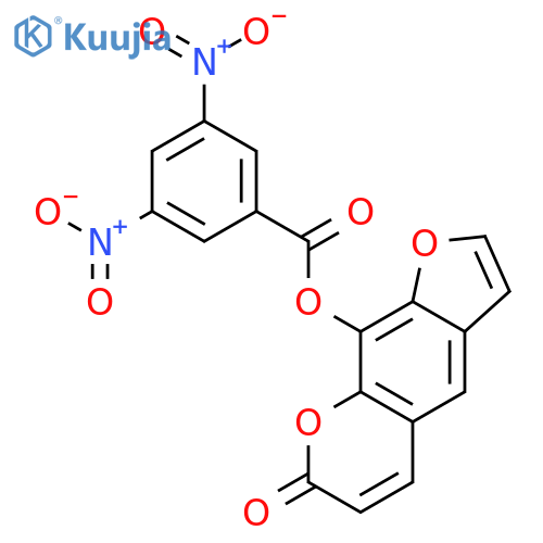 7H-Furo[3,2-g][1]benzopyran-7-one, 9-[(3,5-dinitrobenzoyl)oxy]- structure