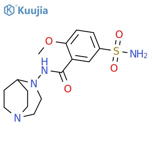 Benzamide,5-(aminosulfonyl)-N-1,4-diazabicyclo[3.2.2]non-4-yl-2-methoxy- structure