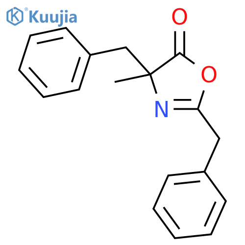 5(4H)-Oxazolone, 4-methyl-2,4-bis(phenylmethyl)- structure
