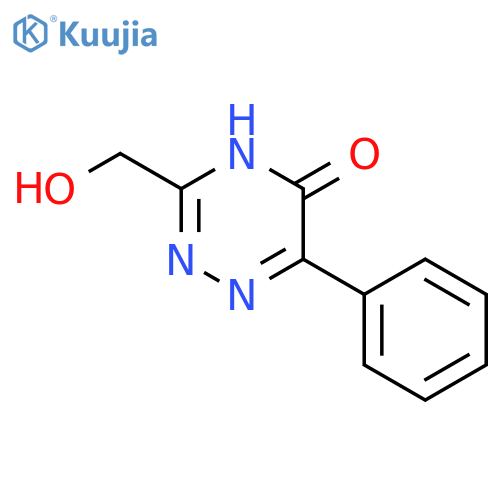 3-(Hydroxymethyl)-6-phenyl-1,2,4-triazin-5(2H)-one structure