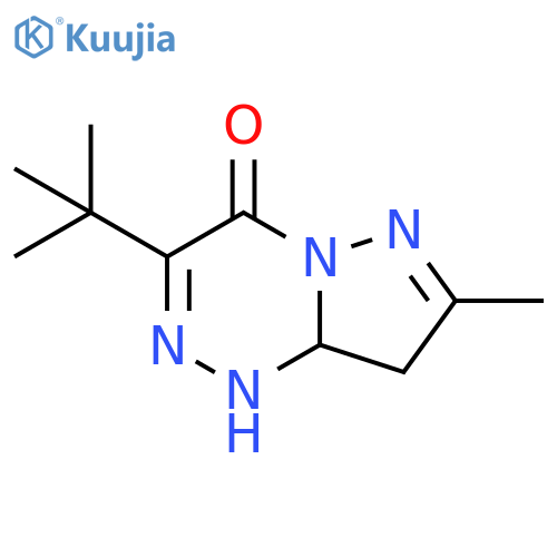 Pyrazolo[5,1-c][1,2,4]triazin-4(1H)-one, 3-(1,1-dimethylethyl)-8,8a-dihydro-7-methyl- structure
