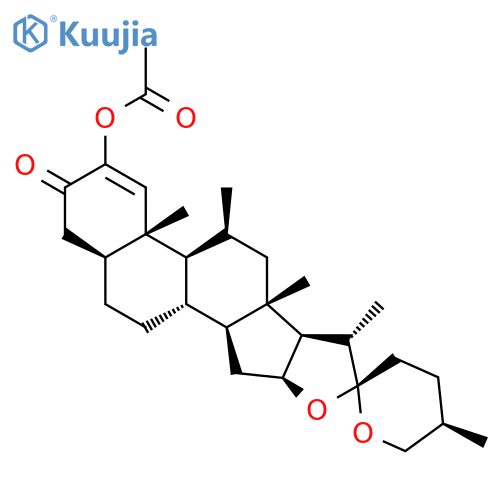 Spirost-1-en-3-one, 2-(acetyloxy)-11-methyl-, (5a,11b,25R)- structure