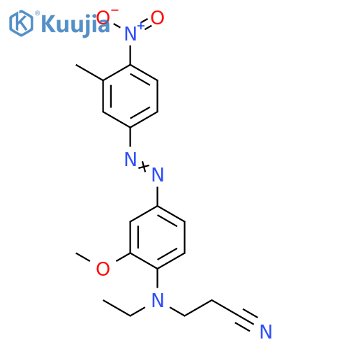 Propanenitrile,3-[ethyl[2-methoxy-4-[(3-methyl-4-nitrophenyl)azo]phenyl]amino]- structure