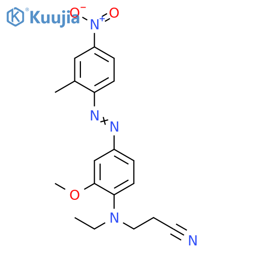 Propanenitrile,3-[ethyl[2-methoxy-4-[(2-methyl-4-nitrophenyl)azo]phenyl]amino]- structure