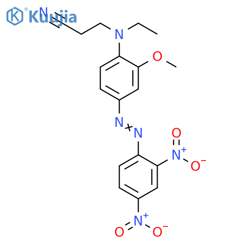 Propanenitrile,3-[[4-[(2,4-dinitrophenyl)azo]-2-methoxyphenyl]ethylamino]- structure