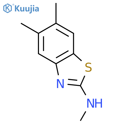 N,5,6-trimethyl-1,3-benzothiazol-2-amine structure