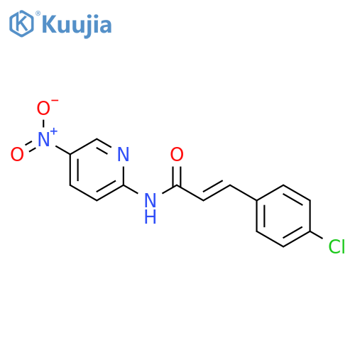 2-Propenamide, 3-(4-chlorophenyl)-N-(5-nitro-2-pyridinyl)- structure