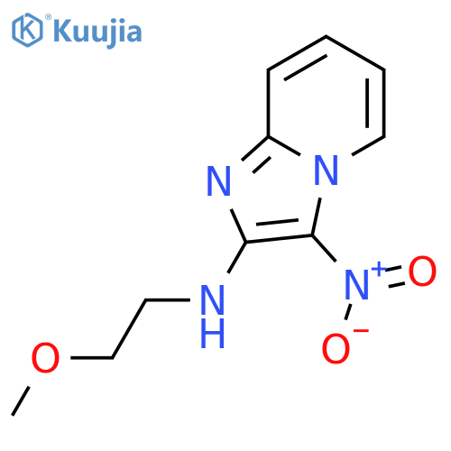 Imidazo[1,2-a]pyridin-2-amine, N-(2-methoxyethyl)-3-nitro- structure