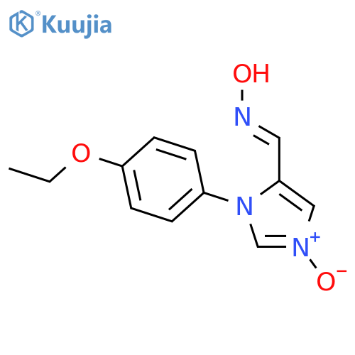 1H-Imidazole-5-carboxaldehyde, 1-(4-ethoxyphenyl)-, oxime, 3-oxide structure