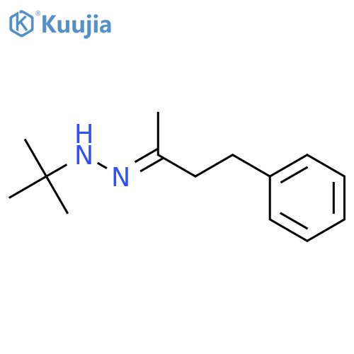 2-Butanone, 4-phenyl-, (1,1-dimethylethyl)hydrazone structure