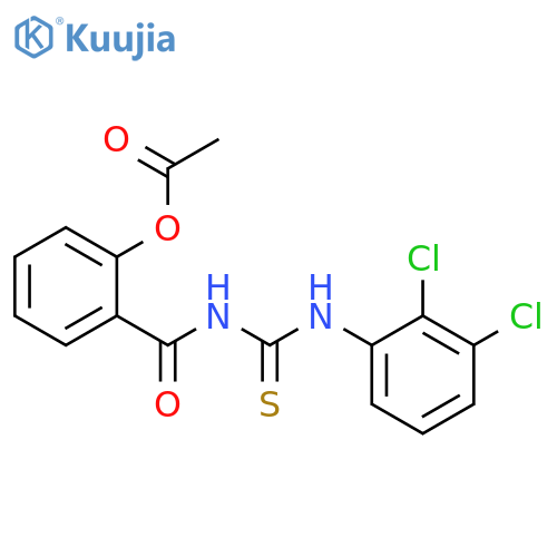 Benzamide, 2-(acetyloxy)-N-[[(2,3-dichlorophenyl)amino]thioxomethyl]- structure