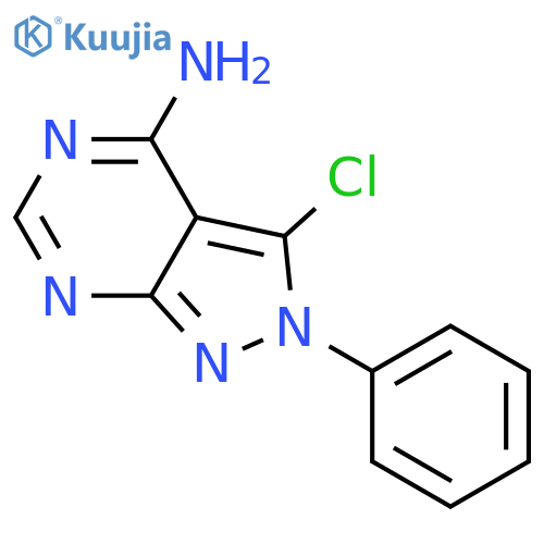 3-chloro-2-phenyl-2H-pyrazolo[3,4-d]pyrimidin-4-amine structure