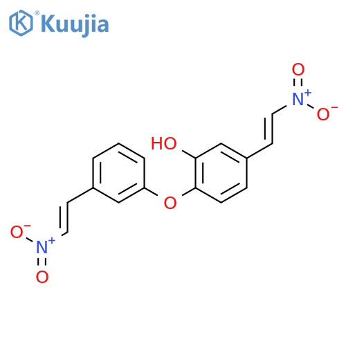 Phenol, 5-(2-nitroethenyl)-2-[3-(2-nitroethenyl)phenoxy]- structure