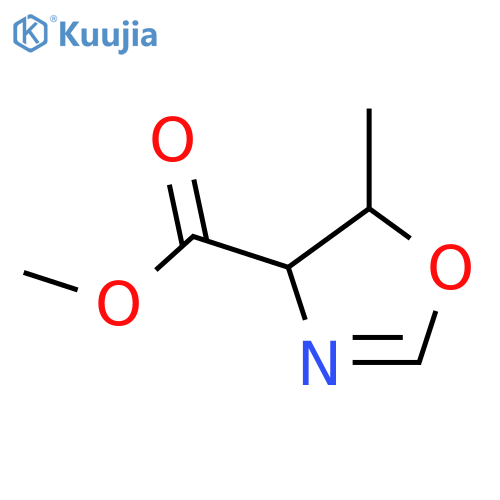 4-Oxazolecarboxylic acid, 4,5-dihydro-5-methyl-, methyl ester, trans- structure