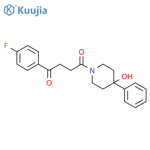4-Piperidinol, 1-[4-(4-fluorophenyl)-1,4-dioxobutyl]-4-phenyl- structure