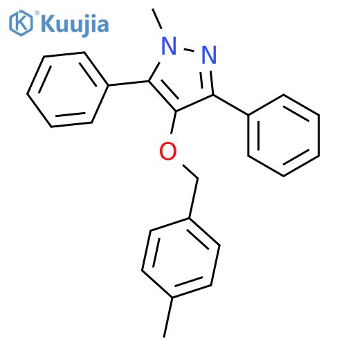 1H-Pyrazole, 1-methyl-4-[(4-methylphenyl)methoxy]-3,5-diphenyl- structure