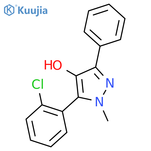 1H-Pyrazol-4-ol, 5-(2-chlorophenyl)-1-methyl-3-phenyl- structure