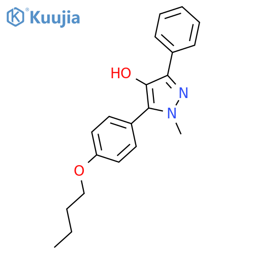 1H-Pyrazol-4-ol, 5-(4-butoxyphenyl)-1-methyl-3-phenyl- structure