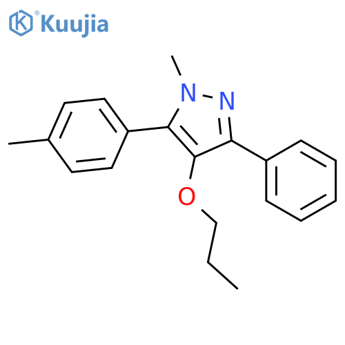 1H-Pyrazole, 1-methyl-5-(4-methylphenyl)-3-phenyl-4-propoxy- structure