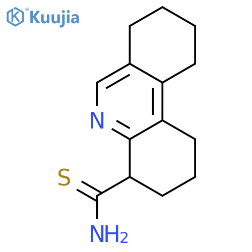 4-Phenanthridinecarbothioamide, 1,2,3,4,7,8,9,10-octahydro- structure