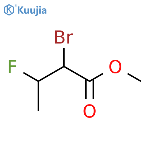 Butanoic acid, 2-bromo-3-fluoro-, methyl ester structure
