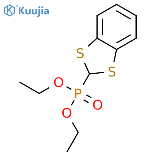 Phosphonic acid, 1,3-benzodithiol-2-yl-, diethyl ester structure