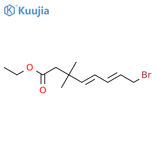 4,6-Octadienoic acid, 8-bromo-3,3-dimethyl-, ethyl ester structure