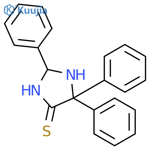4-Imidazolidinethione, 2,5,5-triphenyl- structure