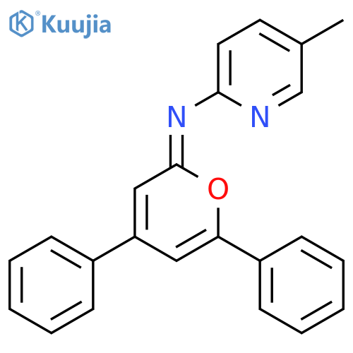 2-Pyridinamine, N-(4,6-diphenyl-2H-pyran-2-ylidene)-5-methyl- structure
