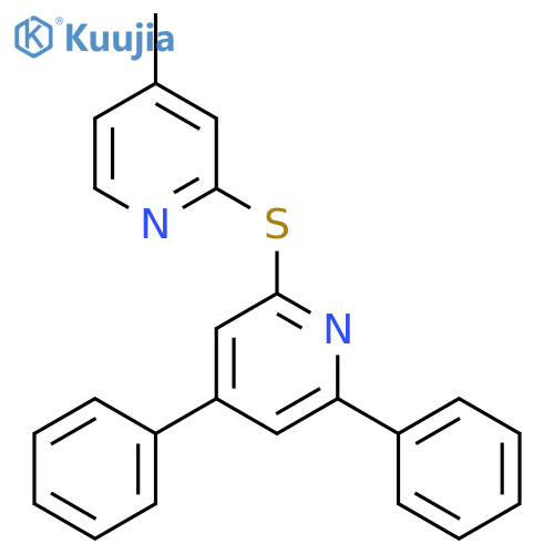 Pyridine, 2-[(4-methyl-2-pyridinyl)thio]-4,6-diphenyl- structure
