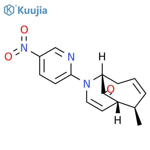 7-Azabicyclo[4.3.1]deca-3,8-dien-10-one,2-methyl-7-(5-nitro-2-pyridinyl)-, exo- structure