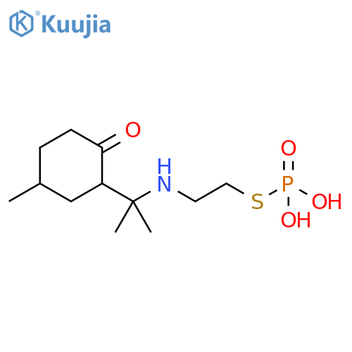 Cyclohexanone,4-methyl-2-[1-methyl-1-[[2-(phosphonothio)ethyl]amino]ethyl]- structure