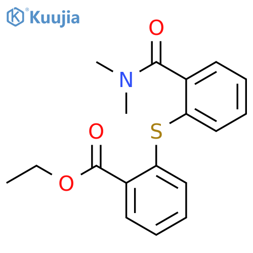 Benzoic acid, 2-[[2-[(dimethylamino)carbonyl]phenyl]thio]-, ethyl ester structure