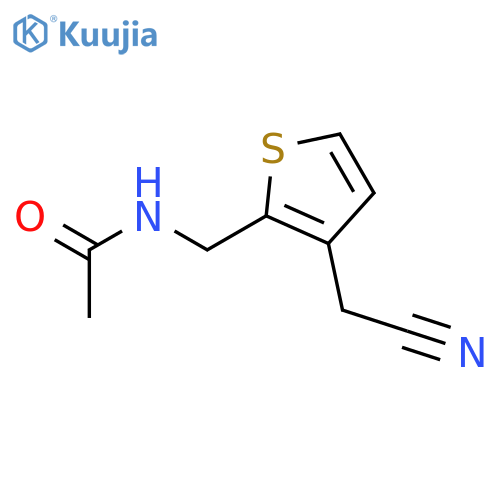 Acetamide, N-[[3-(cyanomethyl)-2-thienyl]methyl]- structure