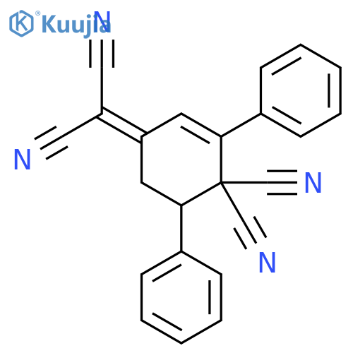 2-Cyclohexene-1,1-dicarbonitrile, 4-(dicyanomethylene)-2,6-diphenyl- structure
