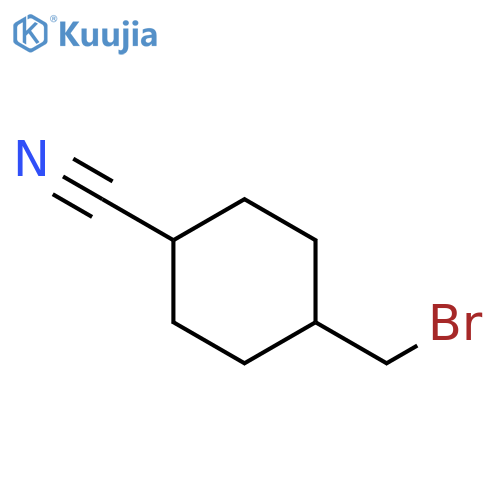 4-(bromomethyl)cyclohexane-1-carbonitrile structure