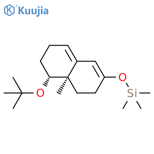 Silane, [[5-(1,1-dimethylethoxy)-3,4,4a,5,6,7-hexahydro-4a-methyl-2-naphthalenyl]oxy]trimethyl-, cis- (9CI) structure