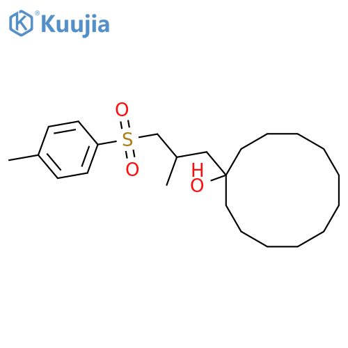 Cyclododecanol, 1-[2-methyl-3-[(4-methylphenyl)sulfonyl]propyl]- structure
