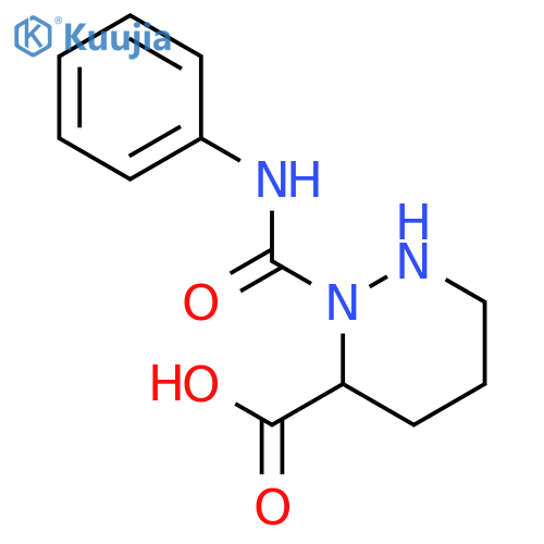 3-Pyridazinecarboxylic acid, hexahydro-2-[(phenylamino)carbonyl]- structure