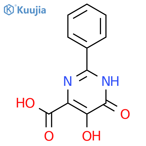 5,6-Dihydroxy-2-phenylpyrimidine-4-carboxylic acid structure