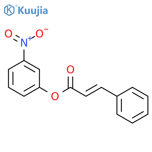 2-Propenoic acid, 3-phenyl-, 3-nitrophenyl ester structure