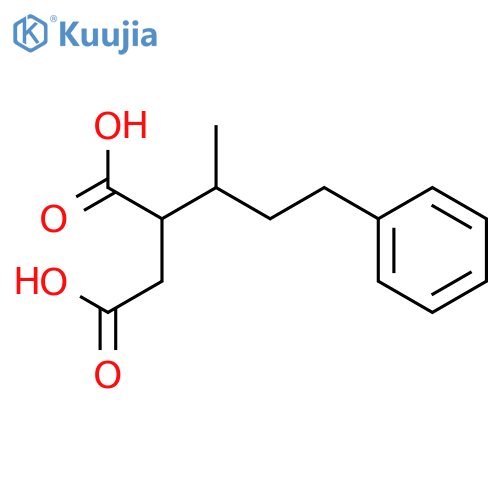 Butanedioic acid, (1-methyl-3-phenylpropyl)- structure