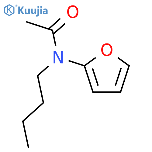 Acetamide, N-butyl-N-2-furanyl- structure