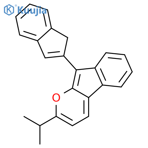 Indeno[2,1-b]pyran, 9-(1H-inden-2-yl)-2-(1-methylethyl)- structure