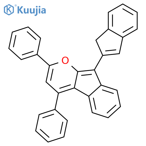 Indeno[2,1-b]pyran, 9-(1H-inden-2-yl)-2,4-diphenyl- structure